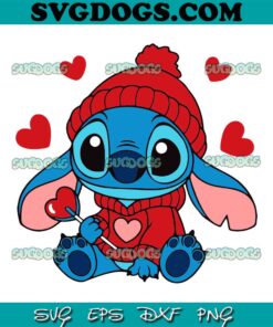 Stitch Valentine Candy Heart SVG, Cute Valentine Disney Stitch Heart SVG PNG EPS DXF