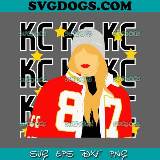 Taylor Swift Wear Jacket 87 KC Star SVG, Red Travis Kelce 87 Taylor Swift Jacket SVG PNG EPS DXF