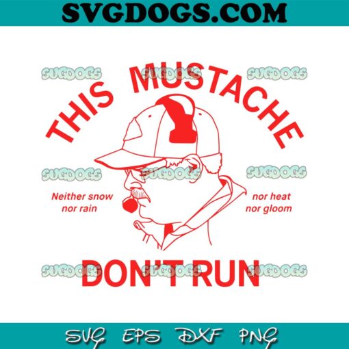 This Mustache Dont Run Andy Reid Chiefs Football SVG, Kansas City Chiefs Super Bowl SVG PNG EPS DXF