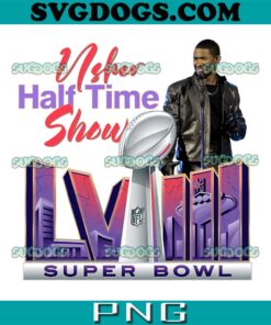 Usher Halftime Show LVIII Super Bowl PNG, Football Super Bowl PNG, Halftime Show 2024 PNG