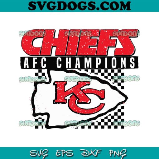 AFC Champions Chiefs SVG, Kansas City Chiefs SVG PNG EPS DXF