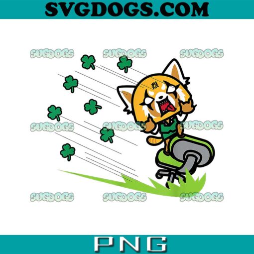 Aggretsuko Shamrock Saint Patricks Day PNG