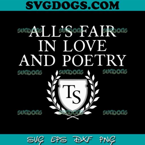 Alls Fair In Love And Poetry Taylor Swift Album SVG PNG EPS DXF