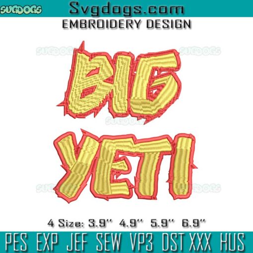 Big Yeti Embroidery, Kansas City Chiefs Embroidery