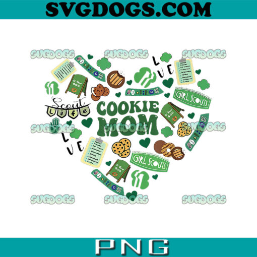 Cookie Mom PNG, Girl Scouts PNG, Troop Leader Family Matching PNG