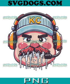 Funny Coach Andy Reid PNG, Kansas City Icicle Stache PNG