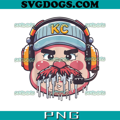 Funny Coach Andy Reid PNG, Kansas City Icicle Stache PNG