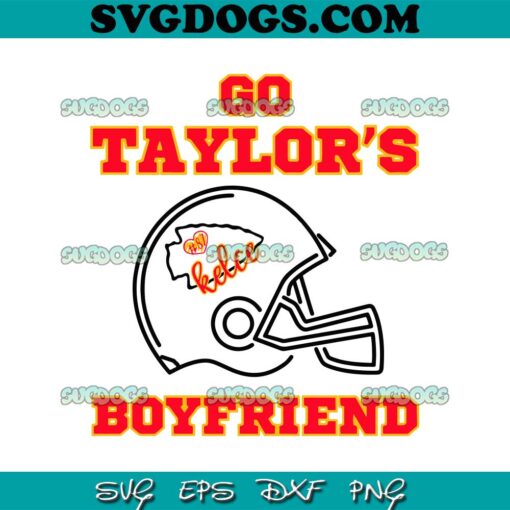 Go Taylors Boyfriend Helmet SVG, Travis Kelce SVG PNG EPS DXF