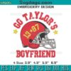 Go Taylors Boyfriend Embroidery, Travis And Taylor Embroidery