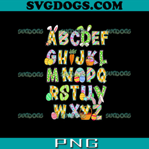 Happy Easter Day Alphabet ABCs Elemeno For Teacher Student PNG, Alphabet PNG