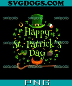 Happy St Patrick’s Day Green Shamrock PNG