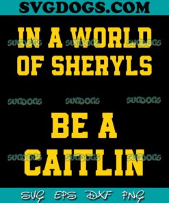 In A World of Sheryls Be A Caitlin SVG, Caitlin Clark SVG PNG EPS DXF