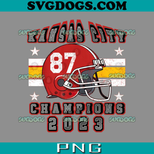 Kansas City 87 Champions 2023 PNG, Kansas City Chiefs Super Bowl PNG