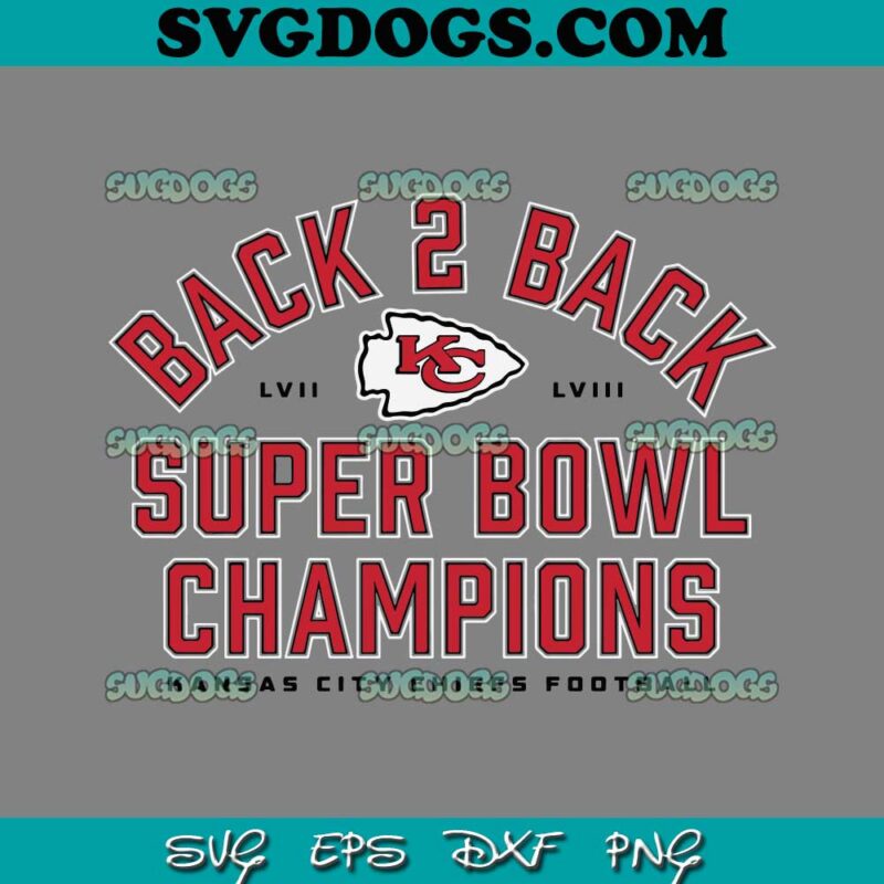 Kansas City Chiefs Back To Back Super Bowl Champions SVG