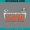 Kansas City Chiefs Super Bowl LVIII Champions Roster Autograph Signing SVG, Kc Chiefs Super Bowl SVG PNG DXF EPS