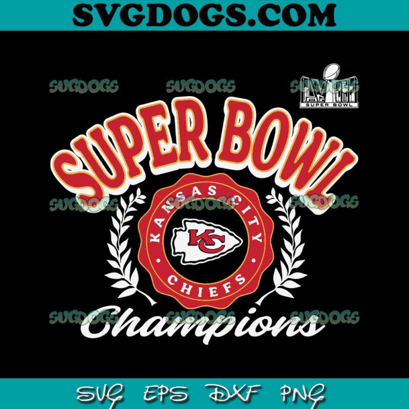 Kansas City Chiefs Super Bowl LVIII Champions Counting Points Score SVG