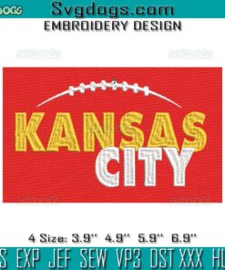 Kansas City Football Embroidery, Kansas City Chiefs Embroidery