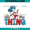 Sequin Thing 1 Thing 2 PNG, Little Miss Thing PNG, Faux Embroidery PNG