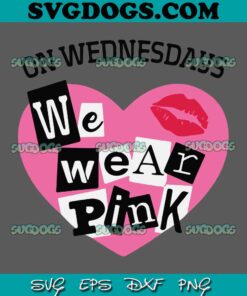 On Wednesday We Wear Pink Girls SVG, Wednesday SVG, Best Friends SVG, Breast Cancer SVG