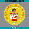 Patrick Mahomes 3RD MVP KC Chiefs PNG, Kansas City Chiefs PNG