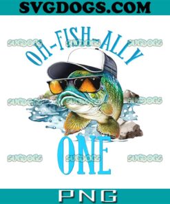 Personalized Oh Fish Ally PNG, 2nd Birthday PNG, Gone fishing PNG