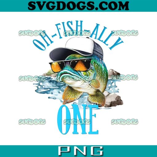 Personalized Oh Fish Ally PNG, 2nd Birthday PNG, Gone fishing PNG