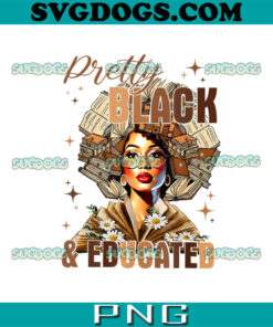 Pretty And Educated Black Women Teacher PNG, Black History Month PNG