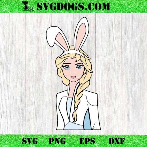 Princess Elsa Frozen Easter SVG, Happy Easter Svg, Princess Easter SVG PNG EPS DXF