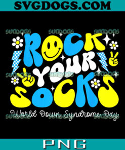 Rock Your Socks Down PNG, World Down Syndrome Day PNG