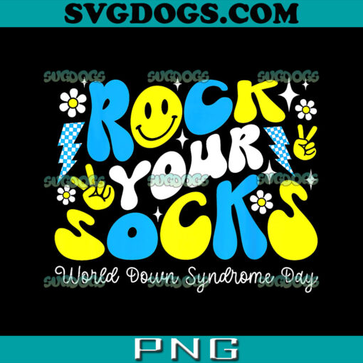 Rock Your Socks Down PNG, World Down Syndrome Day PNG