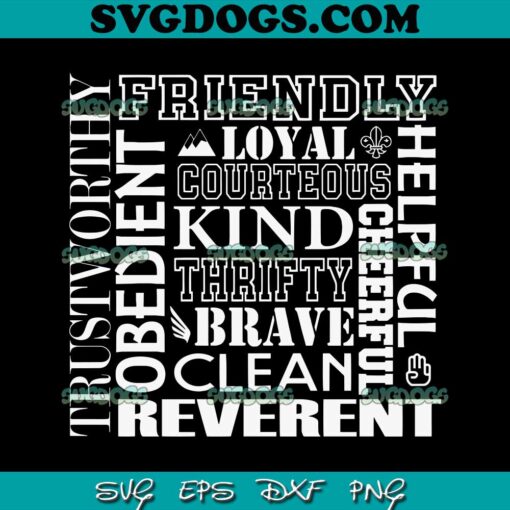 Scout Law SVG PNG EPS DXF