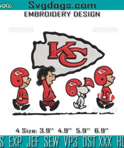 Snoopy The Peanuts Kansas City Chiefs Embroidery