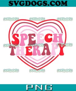 Speech Therapy Valentines Day PNG, SLP Heart Speech Therapist PNG