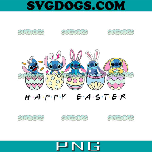 Stitch Happy Easter PNG, Easter PNG, Funny Easter PNG