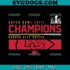 Kansas City Chiefs Super Bowl LVIII Champions Counting Points Score SVG, Regular Season Record SVG PNG DXF EPS