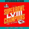Super Bowl LVIII Champions Kansas City Chiefs SVG Cricut, Kansas City Chiefs Champions SVG PNG DXF EPS