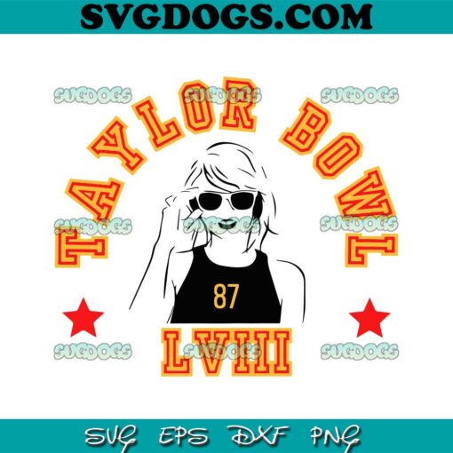 Taylor Bowl LVIII SVG, Swift 87 SVG PNG DXF EPS