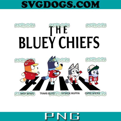 The Bluey Chiefs PNG, Bluey Kansas City Chiefs Football PNG