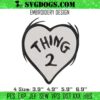 Thing 2 Embroidery, Dr Seuss Embroidery