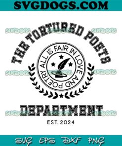 Tortured Poets Department Album Est 2024 SVG, Taylor Swift 2024 SVG PNG EPS DXF