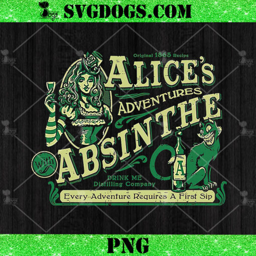 Alice’s Adventures with Absinthe PNG, Drink Me Distilling Company PNG