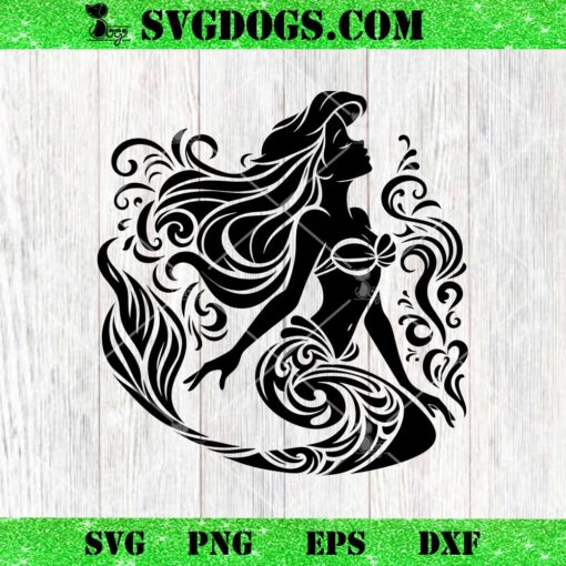 Ariel Mandala SVG, Ariel Little Mermaid SVG PNG DXF EPS