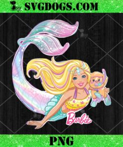 Barbie Dreamtopia mermaid and puppy PNG