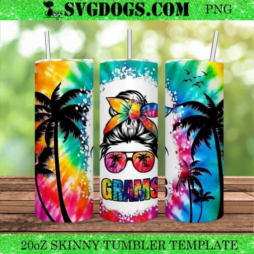 Beach Grams Woman 20oz Tumbler Wrap PNG, Girl Summer 20oz Tumbler Wrap PNG File