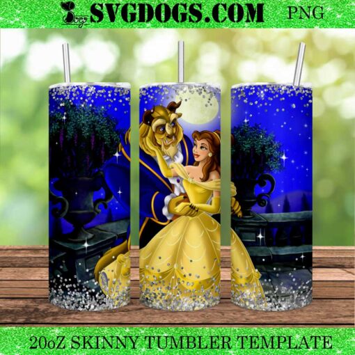 Beauty And The Beast 20oz Tumbler Wrap PNG