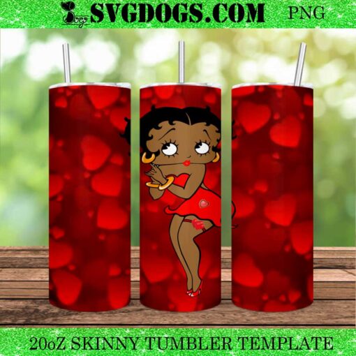 Betty Boop 20oz Tumbler Wrap PNG File