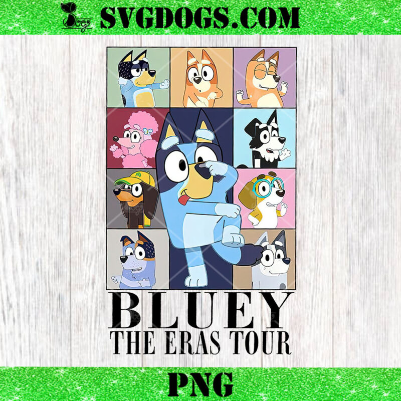 Bluey The Eras Tour PNG, Taylor Swift Bluey PNG