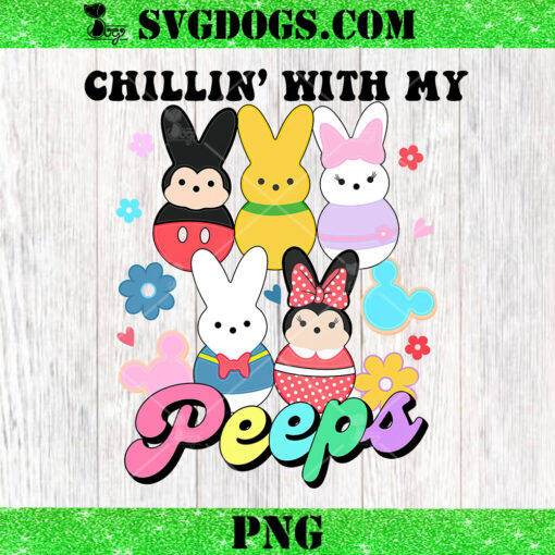 Chillin With My Peeps PNG, Disney Friends Easter Peeps PNG