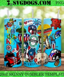 Chinchorreo 20oz Tumbler Wrap PNG, Jangueo PNG, Puerto Rico 20oz Tumbler Wrap PNG File