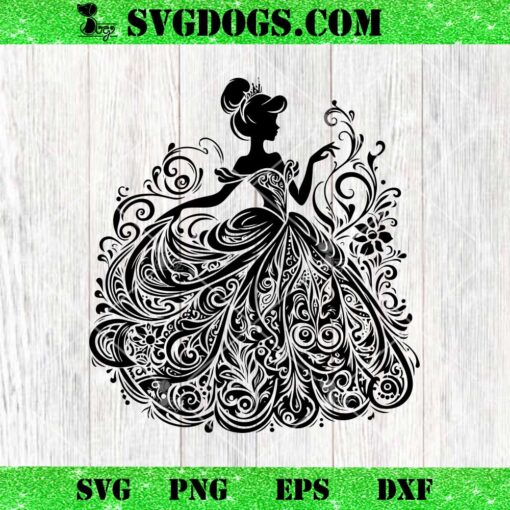 Cinderella Mandala SVG, Princess Disney SVG PNG DXF EPS